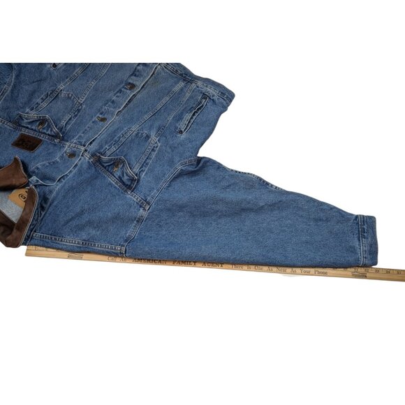 Harley Davidson Vintage Jean Jacket XL Owners Group 1983-1998 Leather Collar HOG - Picture 15 of 15